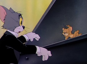 Screenshots from the 1947 MGM cartoon The Cat Concerto
