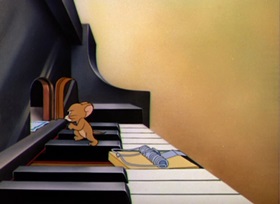 Screenshots from the 1947 MGM cartoon The Cat Concerto