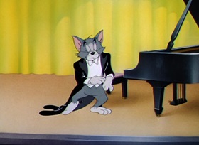 Screenshots from the 1947 MGM cartoon The Cat Concerto