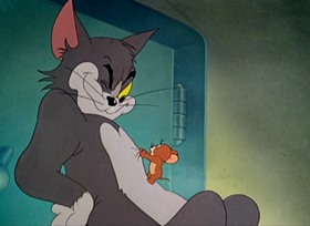 Screenshots from the 1947 MGM cartoon Dr. Jekyll and Mr. Mouse