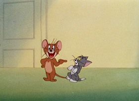 Screenshots from the 1947 MGM cartoon Dr. Jekyll and Mr. Mouse