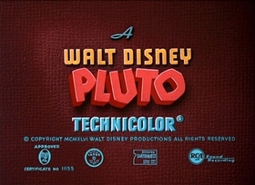 Screenshots from the 1947 Disney cartoon Rescue Dog