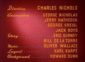 Screenshots from the 1947 Disney cartoon Rescue Dog