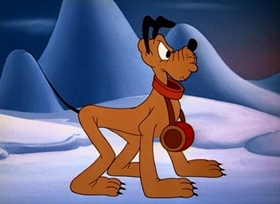 Screenshots from the 1947 Disney cartoon Rescue Dog