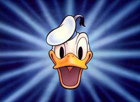 Screenshots from the 1947 Disney cartoon Clown of the Jungle