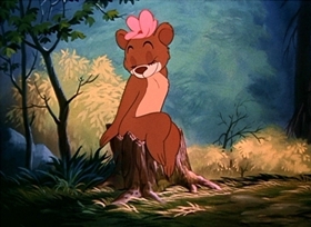 Screenshots from the 1947 Disney cartoon Bongo