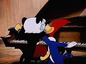 Screenshots from the 1947 Walter Lantz cartoon Musical Moments from Chopin