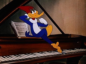 Screenshots from the 1947 Walter Lantz cartoon Musical Moments from Chopin