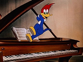 Screenshots from the 1947 Walter Lantz cartoon Musical Moments from Chopin