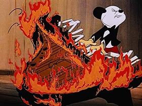 Screenshots from the 1947 Walter Lantz cartoon Musical Moments from Chopin