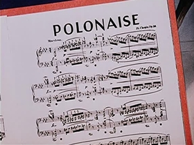 Screenshots from the 1947 Walter Lantz cartoon Musical Moments from Chopin