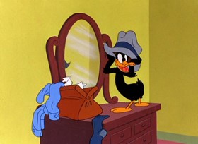 Screenshots from the 1947 Warner Bros. cartoon A Pest in the House