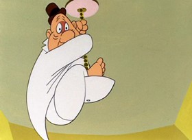 Screenshots from the 1947 Warner Bros. cartoon A Pest in the House