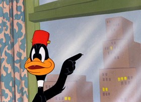 Screenshots from the 1947 Warner Bros. cartoon A Pest in the House