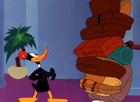 Screenshots from the 1947 Warner Bros. cartoon A Pest in the House