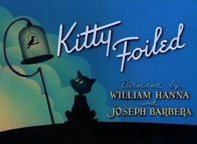 Screenshots from the 1948 MGM cartoon Kitty Foiled