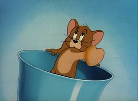 Screenshots from the 1948 MGM cartoon Kitty Foiled