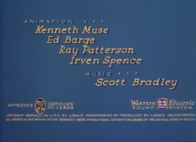 Screenshots from the 1948 MGM cartoon The Truce Hurts