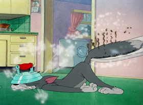 Screenshots from the 1948 MGM cartoon Old Rockin