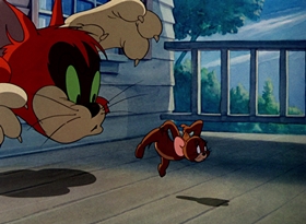 Screenshots from the 1948 MGM cartoon Old Rockin