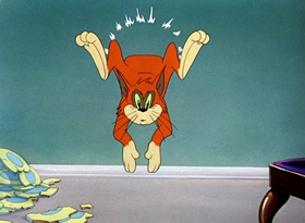 Screenshots from the 1948 MGM cartoon Old Rockin