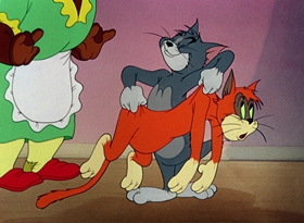 Screenshots from the 1948 MGM cartoon Old Rockin