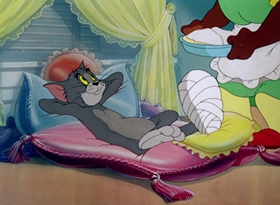 Screenshots from the 1948 MGM cartoon Old Rockin