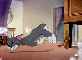 Screenshots from the 1948 MGM cartoon Old Rockin