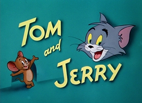 Screenshots from the 1948 MGM cartoon Professor Tom