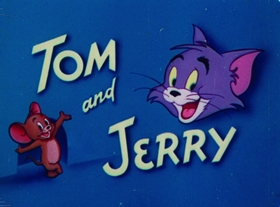 Screenshots from the 1948 MGM cartoon Mouse Cleaning