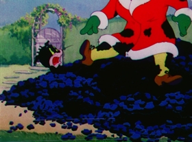 Screenshots from the 1948 MGM cartoon Mouse Cleaning