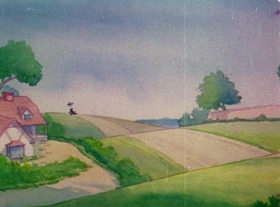 Screenshots from the 1948 MGM cartoon Mouse Cleaning