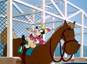 Screenshots from the 1948 Disney cartoon They