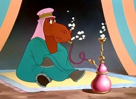 Screenshots from the 1948 Disney cartoon They