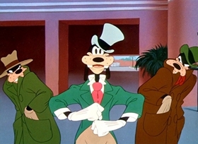 Screenshots from the 1948 Disney cartoon They