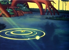 Screenshots from the 1948 Disney cartoon Trees