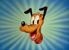 Screenshots from the 1948 Disney cartoon Pluto