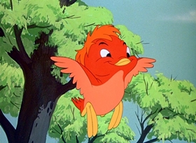 Screenshots from the 1948 Disney cartoon Pluto