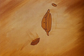 Screenshots from the 1948 Walter Lantz cartoon Banquet Busters