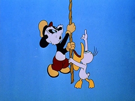 Screenshots from the 1948 Walter Lantz cartoon Playful Pelican