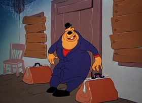 Screenshots from the 1948 Warner Bros. cartoon The Stupor Salesman