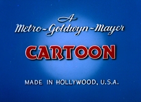 Screenshots from the 1949 MGM cartoon Señor Droopy