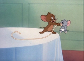 Screenshots from the 1949 MGM cartoon The Little Orphan