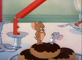 Screenshots from the 1949 MGM cartoon The Little Orphan