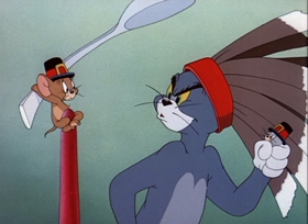Screenshots from the 1949 MGM cartoon The Little Orphan