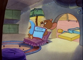 Screenshots from the 1949 MGM cartoon The Little Orphan