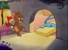 Screenshots from the 1949 MGM cartoon The Little Orphan