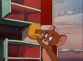 Screenshots from the 1949 MGM cartoon The Little Orphan