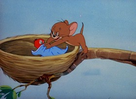 Screenshots from the 1949 MGM cartoon Hatch Up Your Troubles
