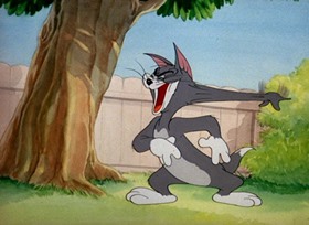 Screenshots from the 1949 MGM cartoon Hatch Up Your Troubles